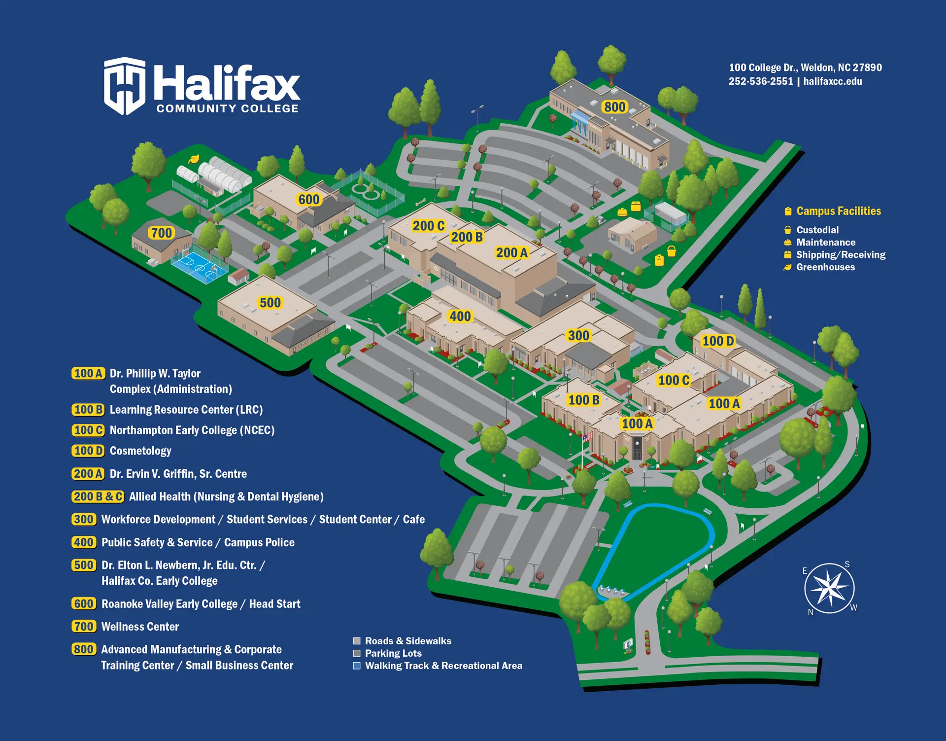 Halifax Community College Campus Map