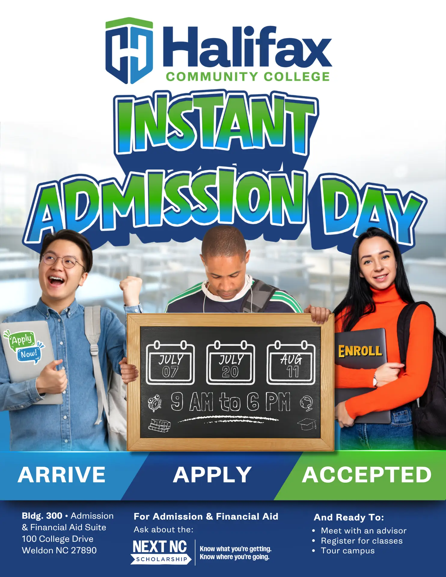 2026 Instant Admission Flyer